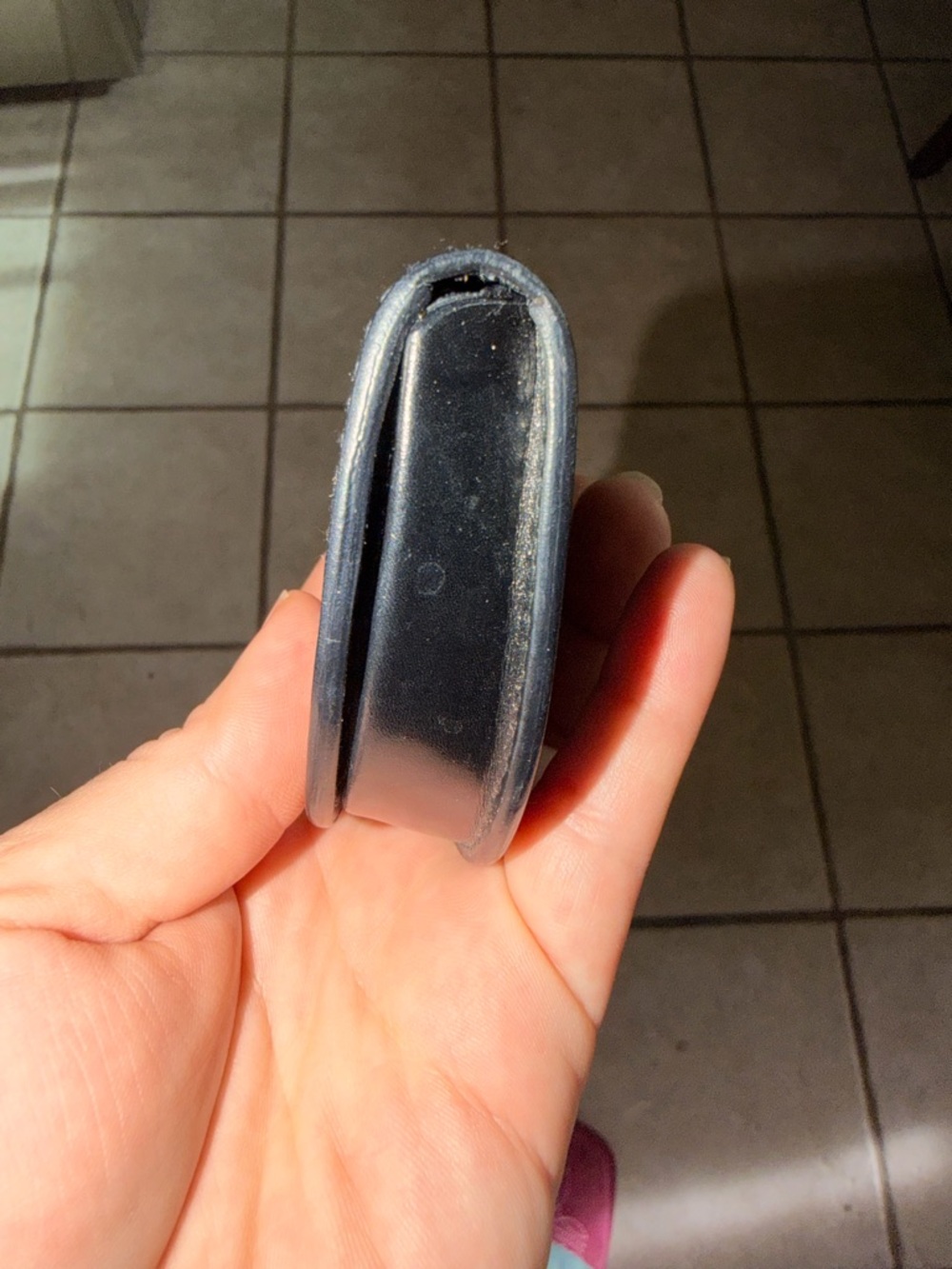 Prada Black Semi-Circle Leather Coin Case - Picture 2 of 9